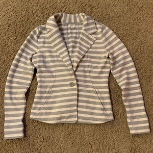 Caslon striped sweater blazer